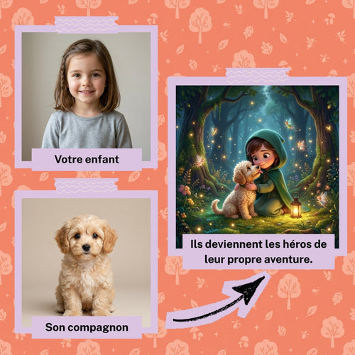Chloé et Luna dans la forêt enchantée