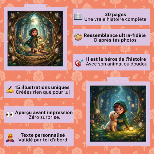 Chloé et Luna dans la forêt enchantée