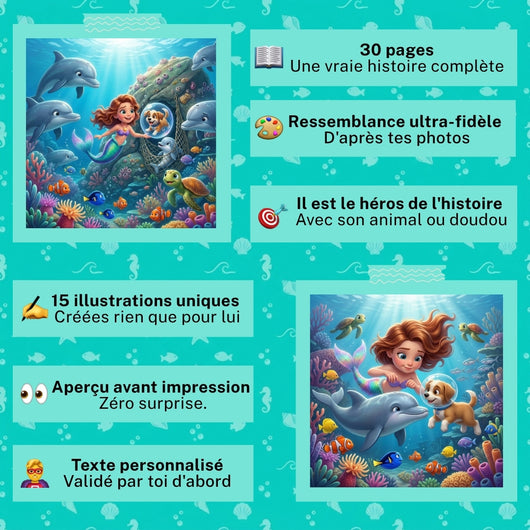 Louise et Nala au royaume sous la mer