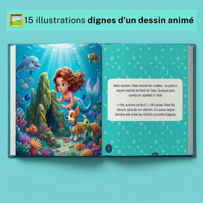 Louise et Nala au royaume sous la mer