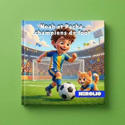 Noah et Pacha, champions de foot