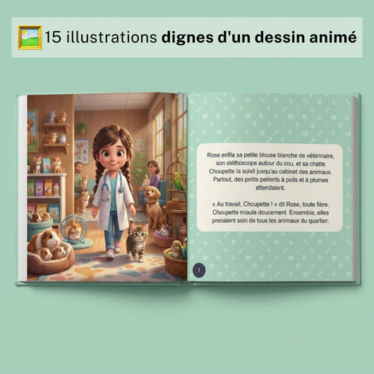 Rose et Choupette, vétérinaires en herbe